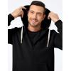 imageJMIERR Mens Full Zip Hooded Fleece Drawstring Hoodies Pullover Sweatshirts Casual Long Sleeve ShirtsBlack
