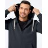 imageJMIERR Mens Full Zip Hooded Fleece Drawstring Hoodies Pullover Sweatshirts Casual Long Sleeve ShirtsGrey