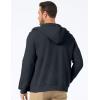 imageJMIERR Mens Full Zip Hooded Fleece Drawstring Hoodies Pullover Sweatshirts Casual Long Sleeve ShirtsGrey