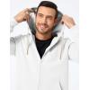 imageJMIERR Mens Full Zip Hooded Fleece Drawstring Hoodies Pullover Sweatshirts Casual Long Sleeve ShirtsWhite