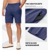 imageJMIERR Mens 100 Cotton Shorts 9quot Casual Elastic Waist Drawstring Lightweight Workout Lounge Beach Jersey Sweat ShortsA Ashleigh Blue