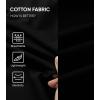 imageJMIERR Mens 100 Cotton Shorts 9quot Casual Elastic Waist Drawstring Lightweight Workout Lounge Beach Jersey Sweat ShortsA Black