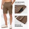 imageJMIERR Mens 100 Cotton Shorts 9quot Casual Elastic Waist Drawstring Lightweight Workout Lounge Beach Jersey Sweat ShortsA Camel
