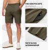 imageJMIERR Mens 100 Cotton Shorts 9quot Casual Elastic Waist Drawstring Lightweight Workout Lounge Beach Jersey Sweat ShortsA Jungle Green