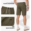 imageJMIERR Mens 100 Cotton Shorts 9quot Casual Elastic Waist Drawstring Lightweight Workout Lounge Beach Jersey Sweat ShortsA Jungle Green