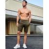 imageJMIERR Mens 100 Cotton Shorts 9quot Casual Elastic Waist Drawstring Lightweight Workout Lounge Beach Jersey Sweat ShortsA Jungle Green