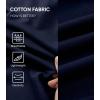 imageJMIERR Mens 100 Cotton Shorts 9quot Casual Elastic Waist Drawstring Lightweight Workout Lounge Beach Jersey Sweat ShortsA Navy Blue