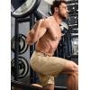 imageJMIERR Mens 100 Cotton Shorts 9quot Casual Elastic Waist Drawstring Lightweight Workout Lounge Beach Jersey Sweat ShortsA Tan