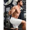 imageJMIERR Mens 100 Cotton Shorts 9quot Casual Elastic Waist Drawstring Lightweight Workout Lounge Beach Jersey Sweat ShortsA White