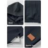 imageJMIERR Mens 2 Piece Jacquard Sweatsuit Outfits Hoodie Sweatshirt ampamp Joggers Sweatpants Set TracksuitDark Grey
