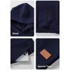 imageJMIERR Mens 2 Piece Jacquard Sweatsuit Outfits Hoodie Sweatshirt ampamp Joggers Sweatpants Set TracksuitGrayish Blue