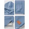 imageJMIERR Mens 2 Piece Jacquard Sweatsuit Outfits Hoodie Sweatshirt ampamp Joggers Sweatpants Set TracksuitLight Blue