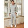 imageJMIERR Mens 2 Piece Outfits Hoodie Sweatshirt Tracksuit ampamp Joggers Sweatpants Sweatsuit SetA Grey