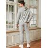 imageJMIERR Mens 2 Piece Outfits Hoodie Sweatshirt Tracksuit ampamp Joggers Sweatpants Sweatsuit SetA Grey