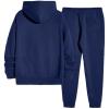 imageJMIERR Mens 2 Piece Outfits Hoodie Sweatshirt Tracksuit ampamp Joggers Sweatpants Sweatsuit SetC Blue