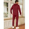 imageJMIERR Mens 2 Piece Outfits Hoodie Sweatshirt Tracksuit ampamp Joggers Sweatpants Sweatsuit SetC Red