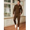 imageJMIERR Mens 2 Piece Outfits Hoodie Sweatshirt Tracksuit ampamp Joggers Sweatpants Sweatsuit SetCoffee