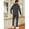 imageJMIERR Mens 2 Piece Outfits Hoodie Sweatshirt Tracksuit ampamp Joggers Sweatpants Sweatsuit SetDark Grey