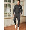 imageJMIERR Mens 2 Piece Outfits Hoodie Sweatshirt Tracksuit ampamp Joggers Sweatpants Sweatsuit SetDark Grey