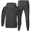 imageJMIERR Mens 2 Piece Outfits Hoodie Sweatshirt Tracksuit ampamp Joggers Sweatpants Sweatsuit SetDark Grey