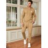 imageJMIERR Mens 2 Piece Outfits Hoodie Sweatshirt Tracksuit ampamp Joggers Sweatpants Sweatsuit SetFlaxen