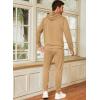 imageJMIERR Mens 2 Piece Outfits Hoodie Sweatshirt Tracksuit ampamp Joggers Sweatpants Sweatsuit SetFlaxen