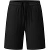 imageJMIERR Mens Athletic Shorts Knit 4 Way Stretch Short with Zipper Pockets Running Workout Sports Gym Lightweight 7quot ShortsBlack