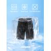 imageJMIERR Mens Athletic Shorts Knit 4 Way Stretch Short with Zipper Pockets Running Workout Sports Gym Lightweight 7quot ShortsBlack