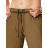 imageJMIERR Mens Athletic Shorts Knit 4 Way Stretch Short with Zipper Pockets Running Workout Sports Gym Lightweight 7quot ShortsDark Brown