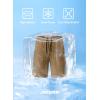 imageJMIERR Mens Athletic Shorts Knit 4 Way Stretch Short with Zipper Pockets Running Workout Sports Gym Lightweight 7quot ShortsDark Brown