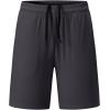 imageJMIERR Mens Athletic Shorts Knit 4 Way Stretch Short with Zipper Pockets Running Workout Sports Gym Lightweight 7quot ShortsDark Grey