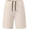 imageJMIERR Mens Athletic Shorts Knit 4 Way Stretch Short with Zipper Pockets Running Workout Sports Gym Lightweight 7quot ShortsKhaki