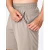 imageJMIERR Mens Athletic Shorts Knit 4 Way Stretch Short with Zipper Pockets Running Workout Sports Gym Lightweight 7quot ShortsKhaki