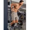 imageJMIERR Mens Athletic Shorts Knit 4 Way Stretch Short with Zipper Pockets Running Workout Sports Gym Lightweight 7quot ShortsLight Brown