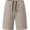 imageJMIERR Mens Athletic Shorts Knit 4 Way Stretch Short with Zipper Pockets Running Workout Sports Gym Lightweight 7quot ShortsLight Brown