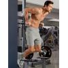 imageJMIERR Mens Athletic Shorts Knit 4 Way Stretch Short with Zipper Pockets Running Workout Sports Gym Lightweight 7quot ShortsLight Grey