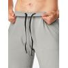 imageJMIERR Mens Athletic Shorts Knit 4 Way Stretch Short with Zipper Pockets Running Workout Sports Gym Lightweight 7quot ShortsLight Grey