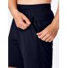 imageJMIERR Mens Athletic Shorts Knit 4 Way Stretch Short with Zipper Pockets Running Workout Sports Gym Lightweight 7quot ShortsNavy Blue