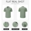 imageJMIERR Mens Casual Button Down Shirts Short Sleeve Textured Summer Beach Shirt Cuban Vacation Shirts with PocketGrass Green