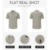 imageJMIERR Mens Casual Button Down Shirts Short Sleeve Textured Summer Beach Shirt Cuban Vacation Shirts with PocketGray