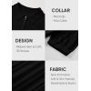 imageJMIERR Mens Casual Polo Shirt Short Sleeve Classic Fit Knit T Shirt Golf Shirts with Zipper0 Black