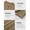 imageJMIERR Mens Casual Polo Shirt Short Sleeve Classic Fit Knit T Shirt Golf Shirts with ZipperA Dark Beige