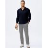 imageJMIERR Mens Casual Polo Shirt Summer Short Sleeve Vacation Button Beach Knit Stretchy Golf ShirtsLong Sleeve  Blue
