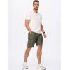 imageJMIERR Mens Casual Stretch Cargo Shorts Classic Drawstring Elastic Waist Summer Work Short with Multi PocketsArmy Green