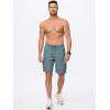imageJMIERR Mens Casual Stretch Cargo Shorts Classic Drawstring Elastic Waist Summer Work Short with Multi PocketsBlue