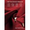 imageJMIERR Mens Casual Stretch Cargo Shorts Classic Drawstring Elastic Waist Summer Work Short with Multi PocketsRed