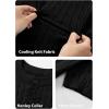imageJMIERR Mens Knit Henley Shirts Casual Short Sleeve Button TShirt Cable Knitted Polo Shirts Golf ShirtBlack