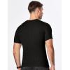 imageJMIERR Mens Knit Henley Shirts Casual Short Sleeve Button TShirt Cable Knitted Polo Shirts Golf ShirtBlack