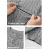 imageJMIERR Mens Knit Henley Shirts Casual Short Sleeve Button TShirt Cable Knitted Polo Shirts Golf ShirtGrey