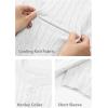 imageJMIERR Mens Knit Henley Shirts Casual Short Sleeve Button TShirt Cable Knitted Polo Shirts Golf ShirtWhite